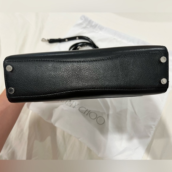 Jimmy Choo Bags Jimmy Choo Cheri Top Handle Purse In Black Poshmark